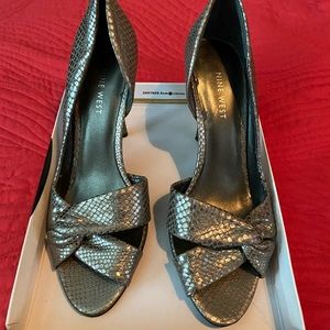 Silver Semi Shining Shoes